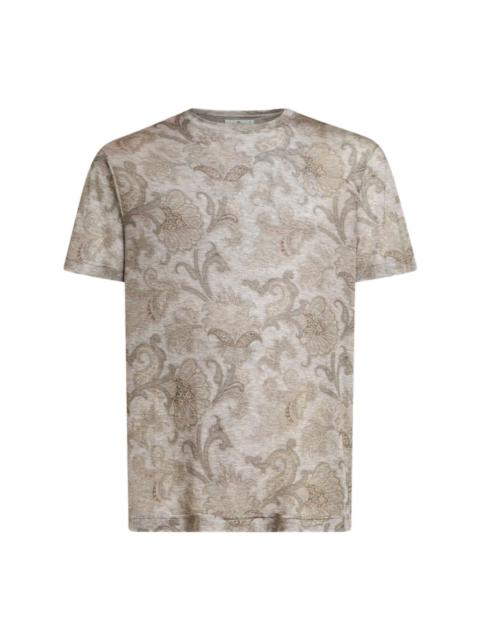 paisley-print T-shirt