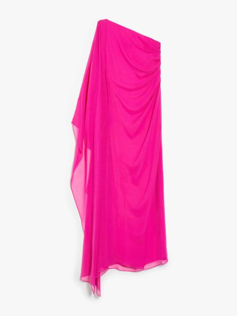 VALLET Washed silk one-shoulder dress