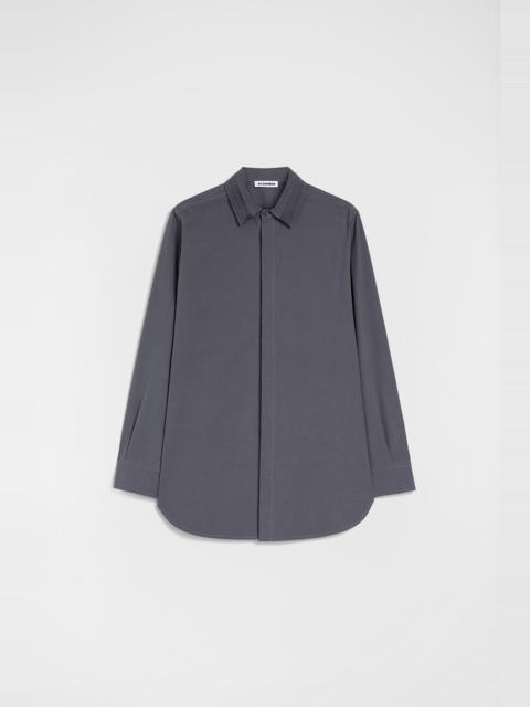 Jil Sander Cotton Shirt with Multi-Layered Collar