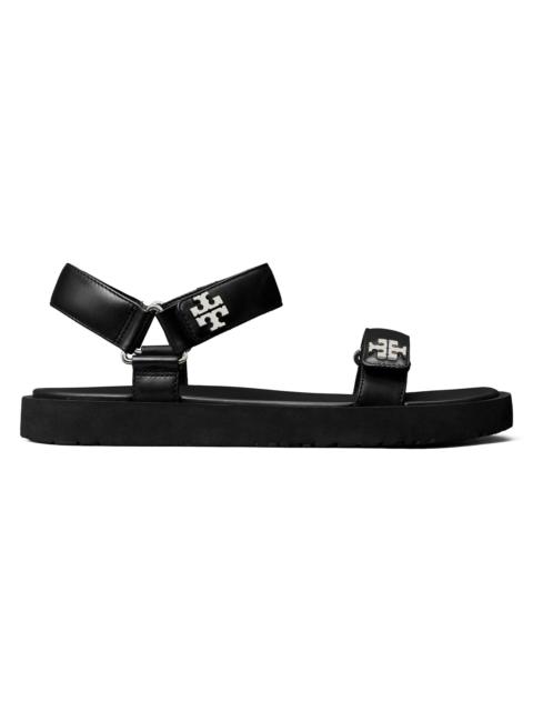 TORY BURCH Women's Kira Ultralight Leather Sandals - Perfect Black