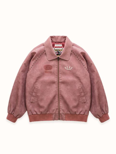 DUKE + DEXTER DR4 Sun Faded Rose Bomber Jacket