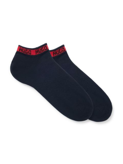 HUGO TWO-PACK OF ANKLE-LENGTH SOCKS WITH BRANDED CUFFS