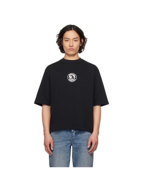 HAN KJØBENHAVN Black 'Officer' Printed Oversized T-shirt