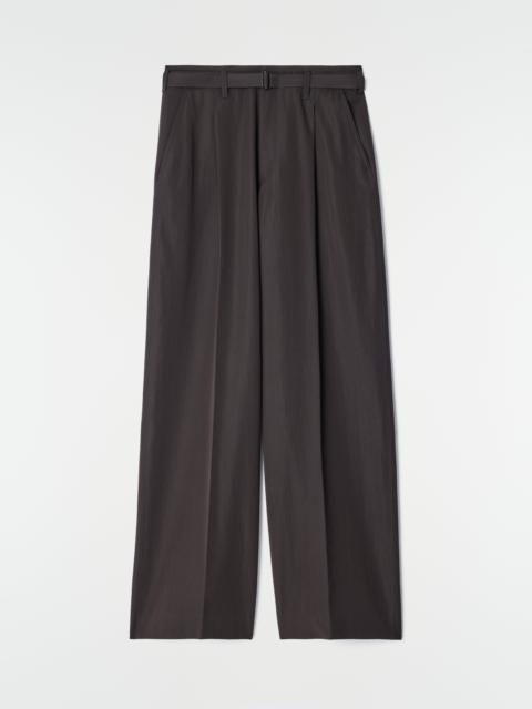 Lemaire LARGE PLEATED PANTS IN WOOL GABARDINE