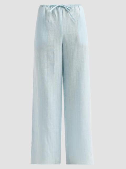 KIKI DE MONTPARNASSE Women's Sheer Cotton-Linen Stripe Pants - Menthe
