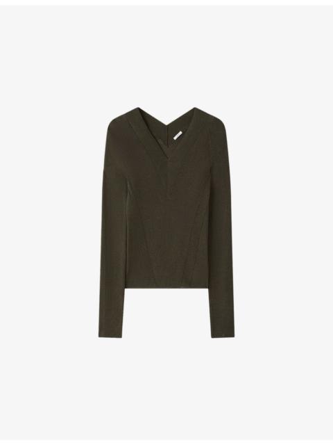 JOSEPH Harti V-Neck Knitted Top