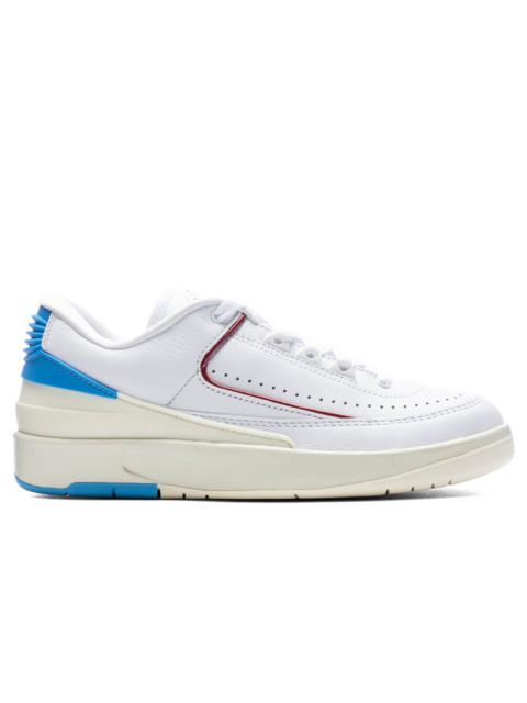 Jordan AIR JORDAN 2 RETRO LOW WOMEN'S - WHITE/GYM RED/DARK POWDER BLUE