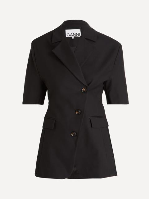 GANNI Tailored Cotton Blazer