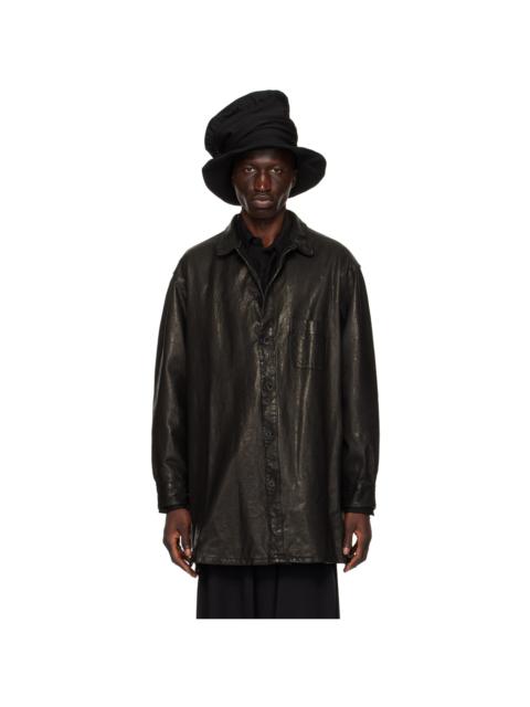 Black Isamu Katayama Backlash Edition Leather Jacket