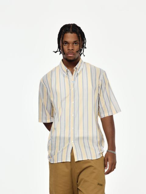 Martine Rose STRIPE S/S CASUAL SHIRT (YELLOW/BLUE)