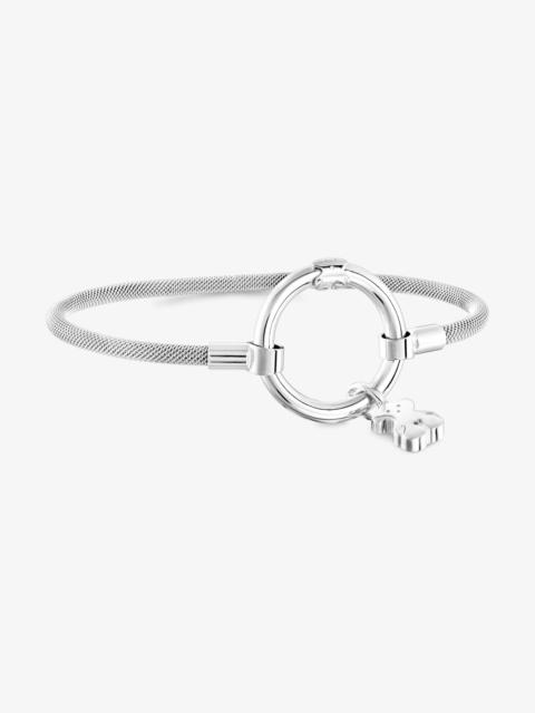 TOUS Silver and Steel Hold Bracelet