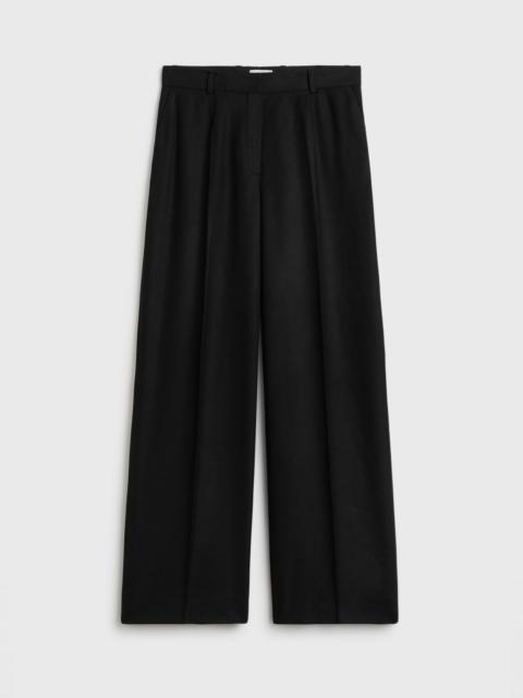 TOTEME Wide flannel trousers black