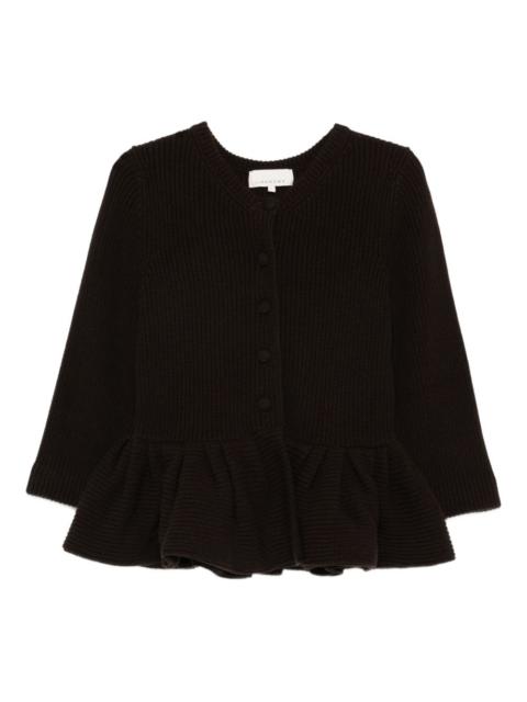 LIBEROWE peplum knitted cardigan