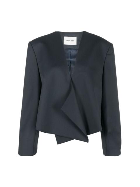LOW CLASSIC asymmetric cropped blazer