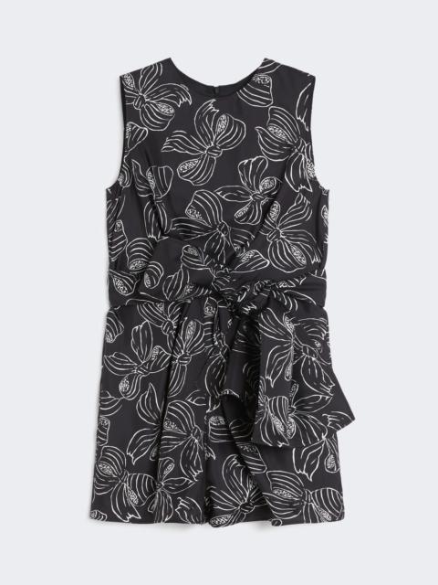 Max Mara BAVIERA Printed silk playsuit