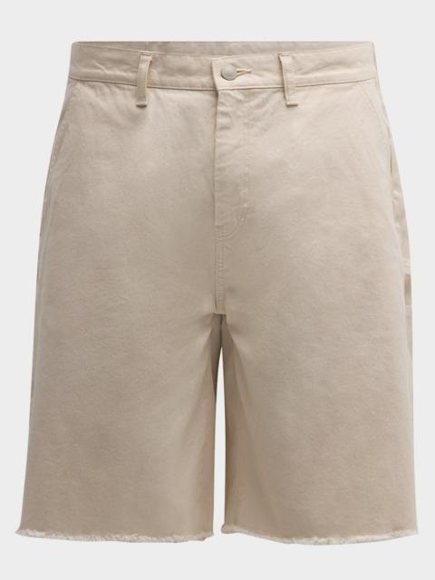 John Elliott Men's Cutoff Canvas Work Shorts