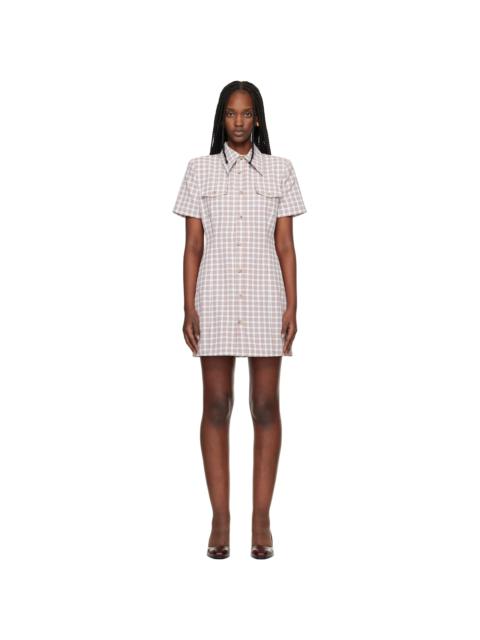 WILLY CHAVARRIA Red & White Chavela Minidress