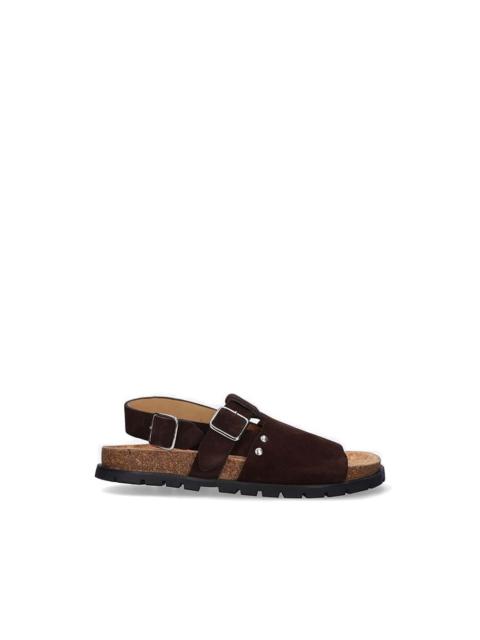 A.P.C. suede flat sandals