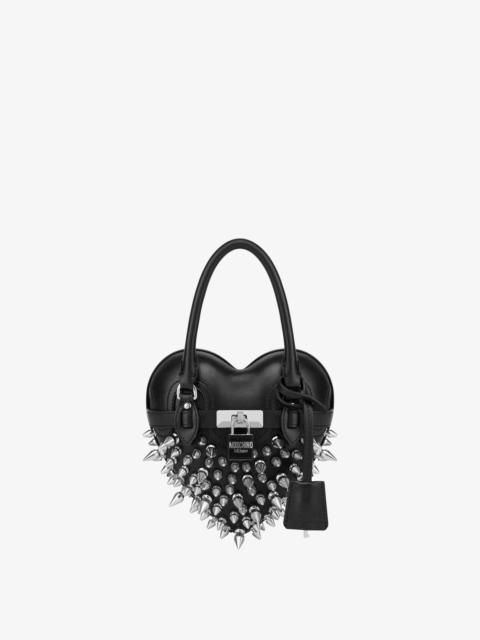Moschino MOSCHINO HEARTBEAT BAG WITH STUDS