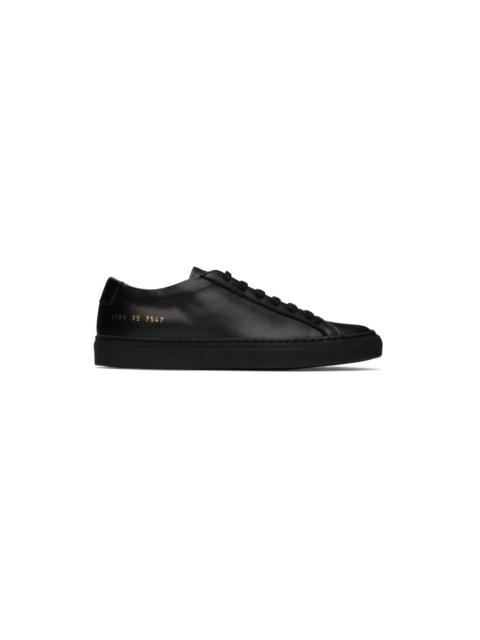 Common Projects Black Original Achilles Sneakers