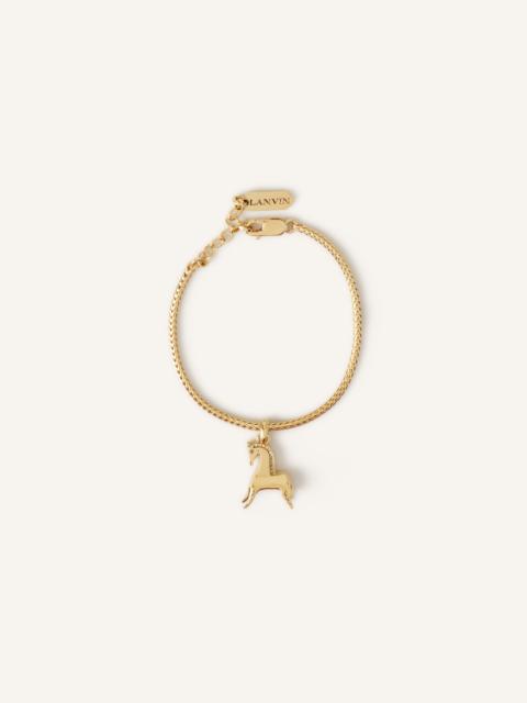 Lanvin SILVER LUNAR YEAR BRACELET WITH A HORSE PENDANT