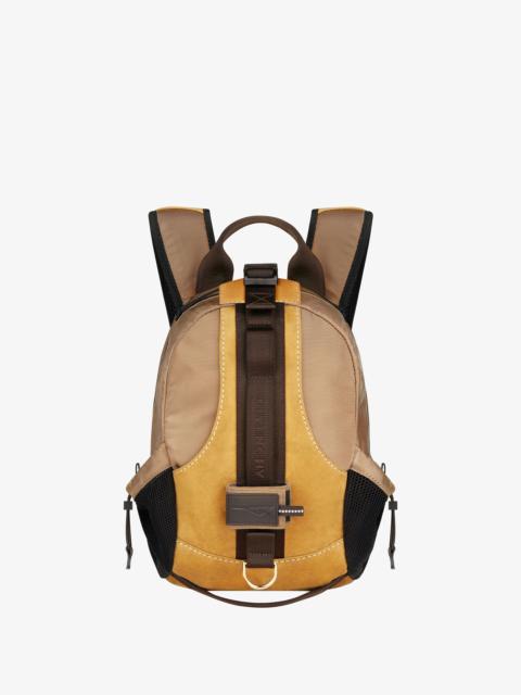 SMALL G-TRAIL BACKPACK IN NUBUCK AND CANVAS