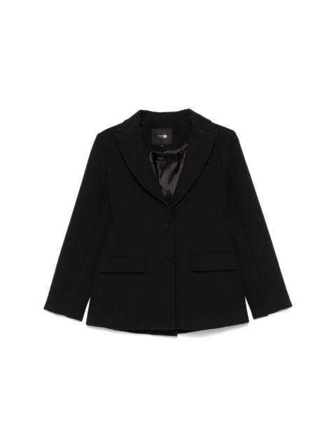 maje slim-fit suit jacket