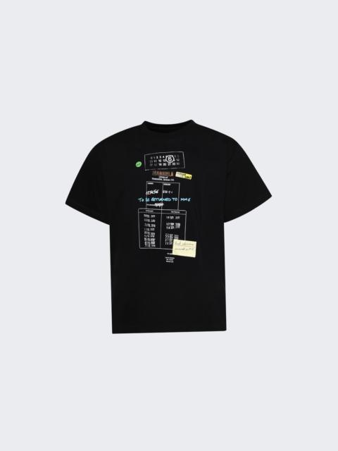 MM6 Maison Margiela Library Stamp Tee Black