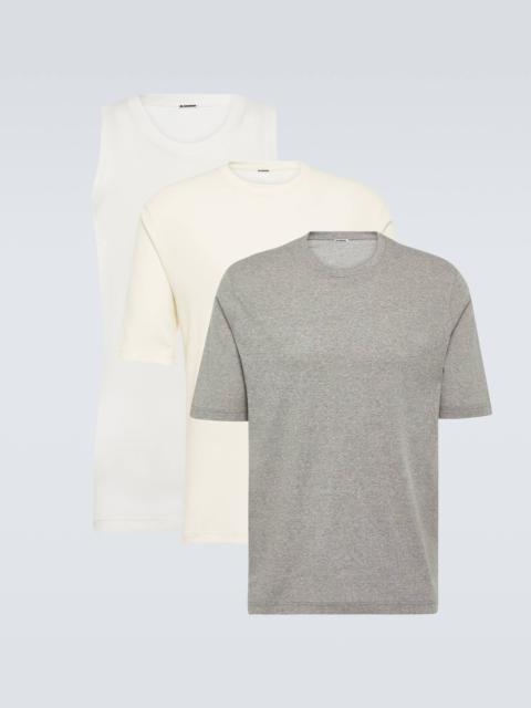 Jil Sander Set of 3 cotton jersey tops