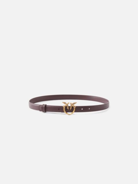 PINKO LOVE BIRDS THIN LEATHER BELT 2CM