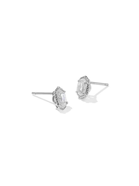KENDRA SCOTT Mini Ellie Luxe Silver Stud Earrings