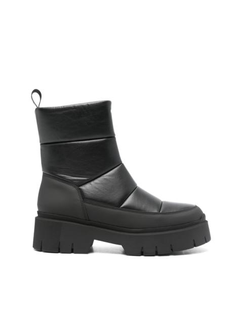 HUGO padded faux-leather boots