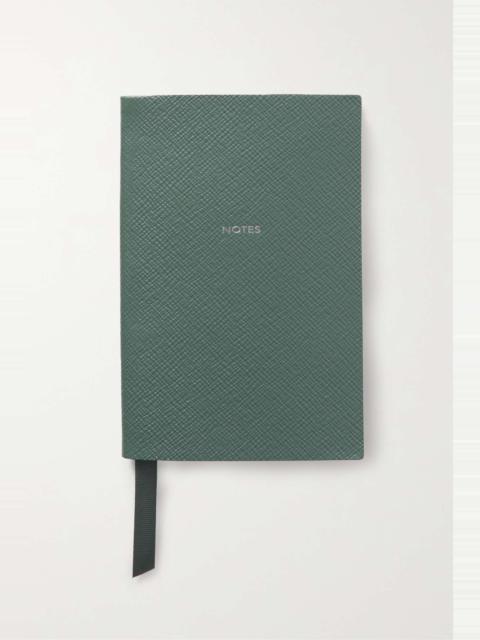 Smythson Textured-leather notebook