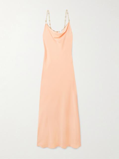 rabanne Chain-embellished Crepe Midi Dress
