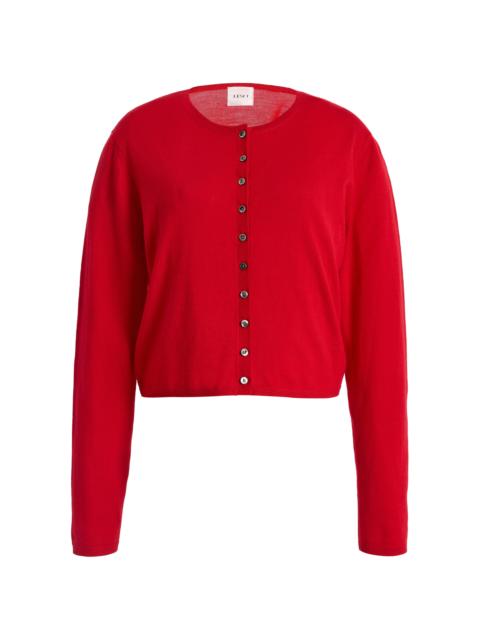 LESET James Wool Cardigan red