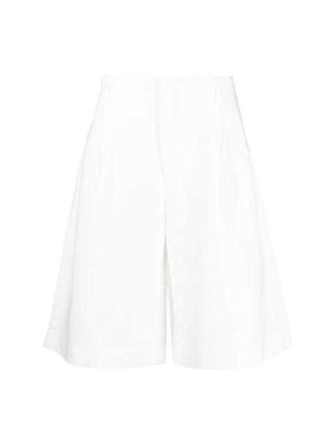 wide-leg tailored shorts