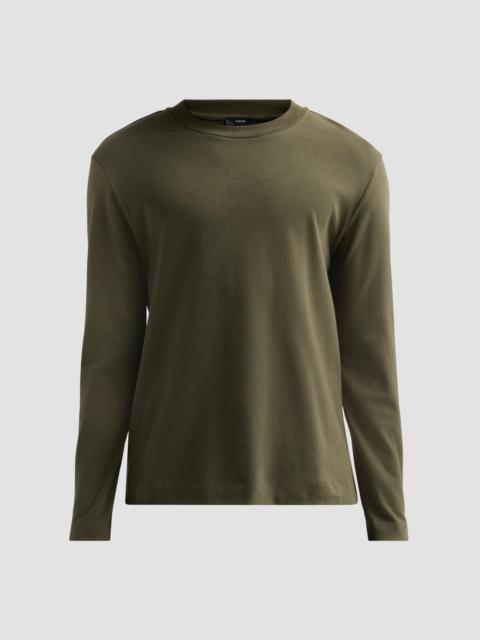 Vince Men's Peached-Face Cotton Jersey Long-Sleeve T-Shirt - Night Leaf