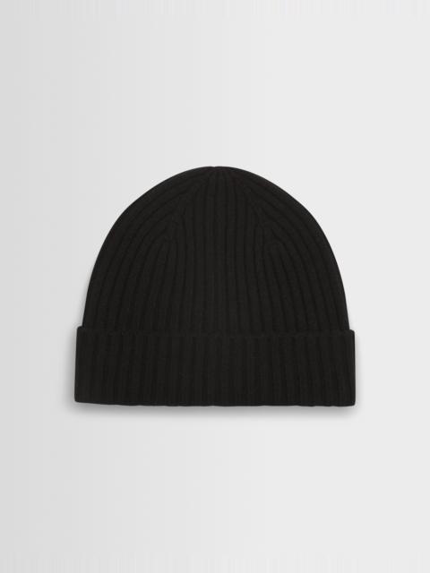 Wax London Belvoir - Black Wool Fisherman Beanie
