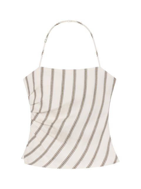 A.L.C. Charlotte Linen Halter Top