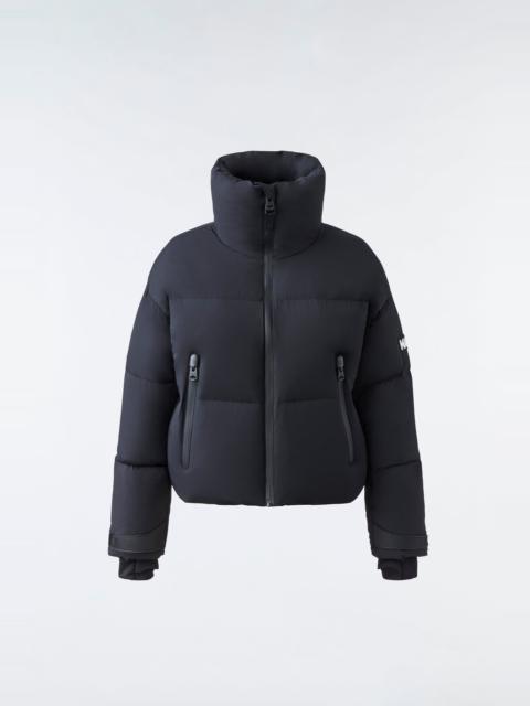 MACKAGE MYLAH lustrous light down ski jacket with funnel hood