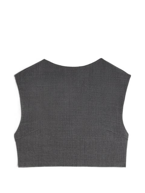 Jil Sander twill crop top