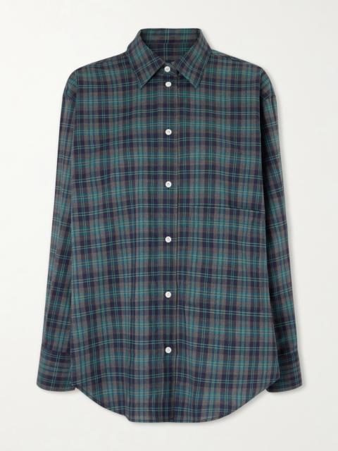 RÓHE Checked Wool-blend Shirt