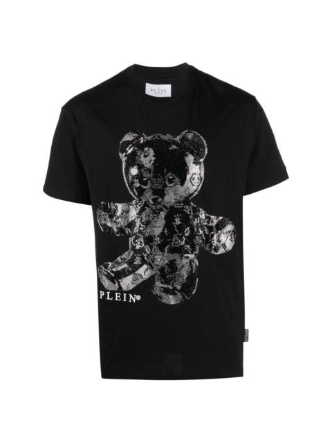 teddy print T-shirt