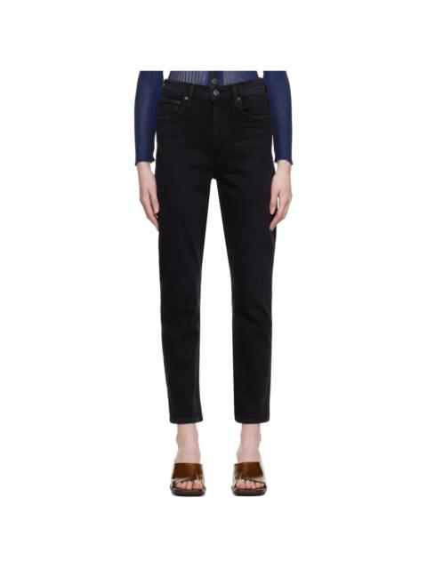 AGOLDE Black Riley Jeans