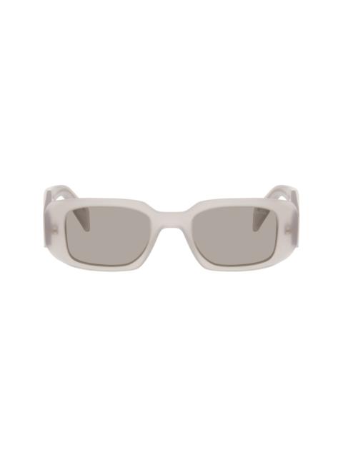 Prada Purple Symbole Rectangle Acetate Sunglasses
