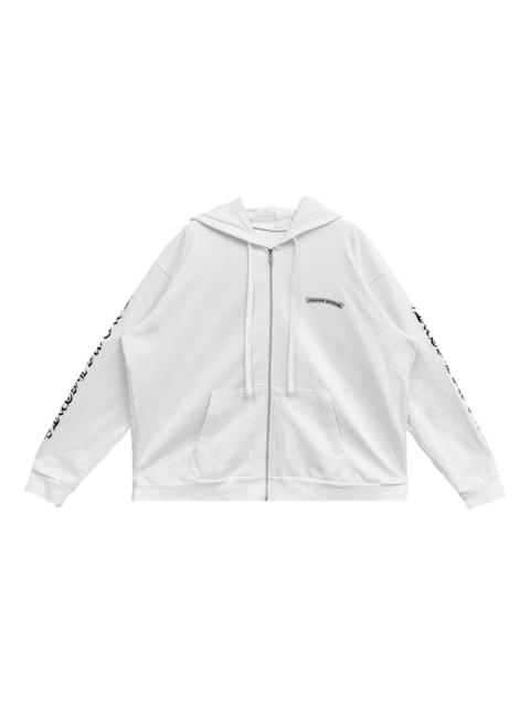 Chrome Hearts Scroll long-sleeve zip-up hoodie