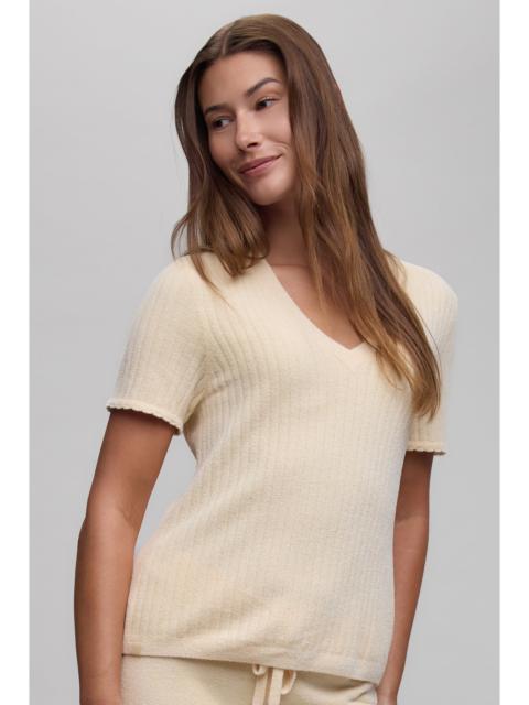 Barefoot Dreams CozyChic Ultra Lite® Scallop Rib Short Sleeve