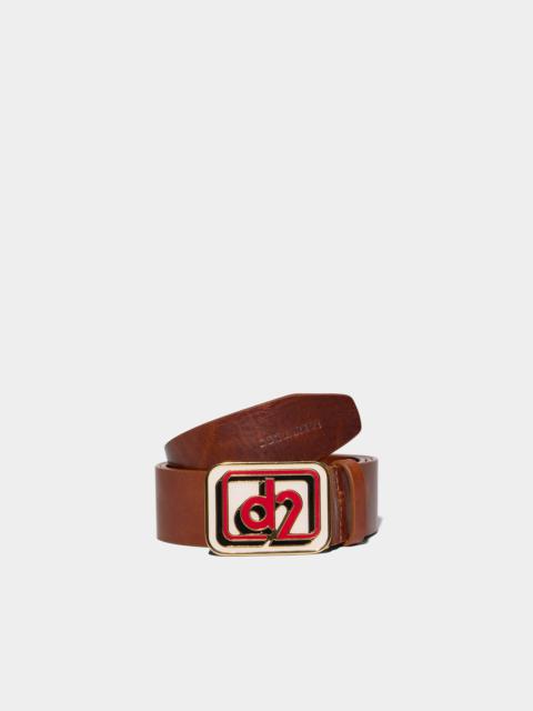 DSQUARED2 D2 PLAQUE BELT