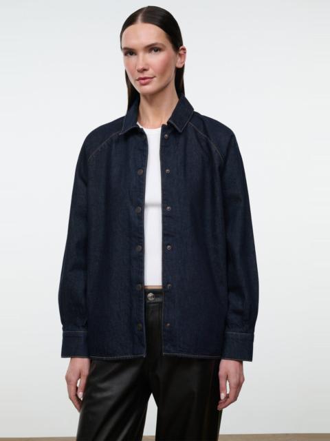 STAUD STAUD MYLES SHIRT JACKET INDIGO