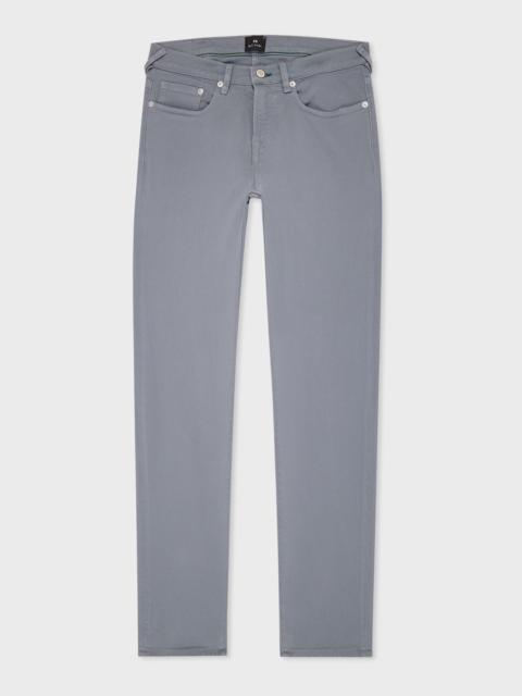 Paul Smith Tapered-Fit Mid Grey Garment-Dyed Organic Cotton-Stretch Jeans